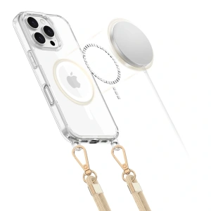 Etui Tech-Protect Flexair Chain MagSafe Apple iPhone 16 Pro Black & Taupe - iPhone 16 Pro - Tech-Protect