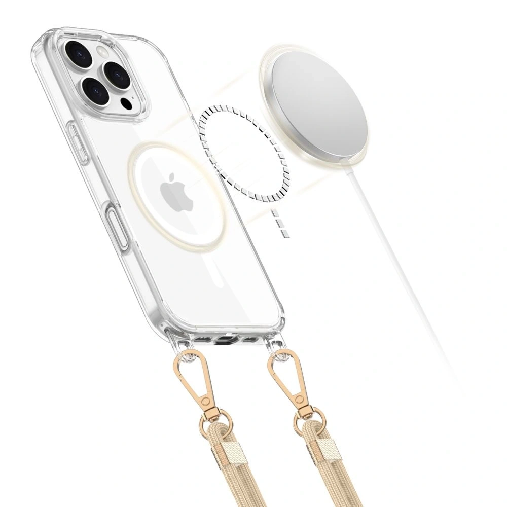 Wholesale Tech-Protect Flexair Chain MagSafe Apple iPhone 16 Pro Black & Taupe - THP3174 - {ean13} - Hurt