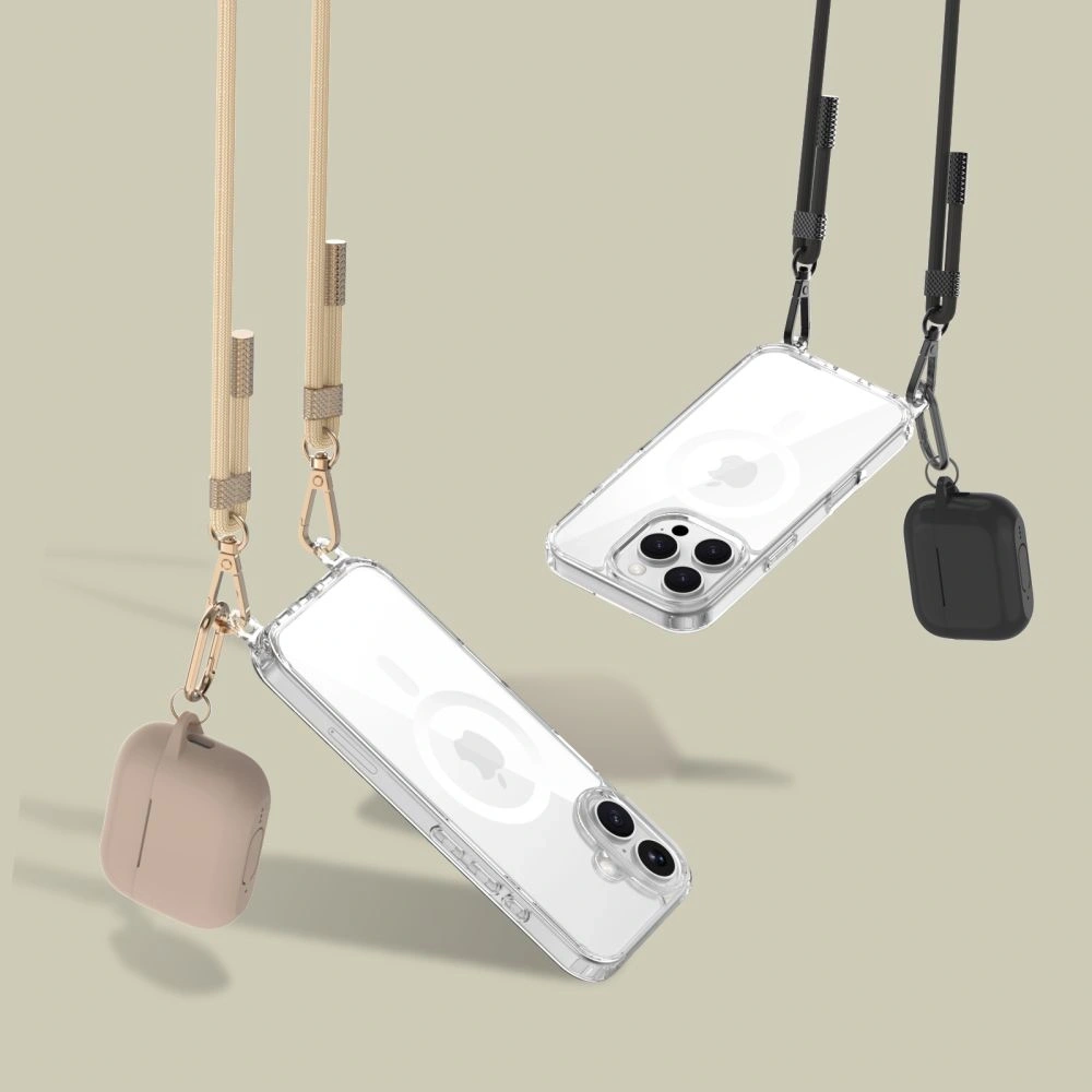 Wholesale Tech-Protect Flexair Chain MagSafe Apple iPhone 16 Pro Black & Taupe - THP3174 - {ean13} - Hurt