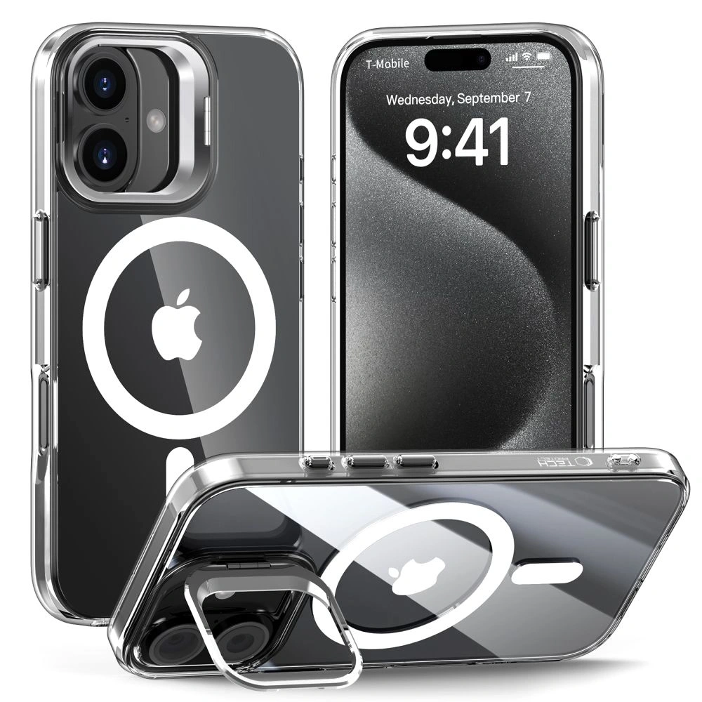 Hurtownia GSM - Etui Tech-Protect Magstand MagSafe Apple iPhone 16 Clear - THP3177 - {ean13} - Hurt