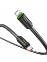 USAMS YU Sorozat USB-C / Lightning kábel 30W 1m fekete - USB-C - Lightning - Usams