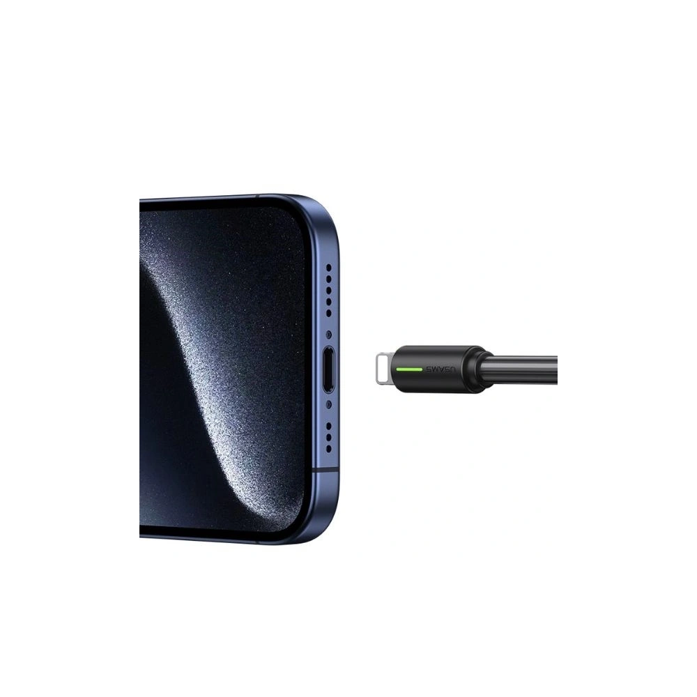 Hurtownia GSM - USAMS YU Series USB-C / Lightning kabel 30W 1m černý - USA1192 - {ean13} - Hurt