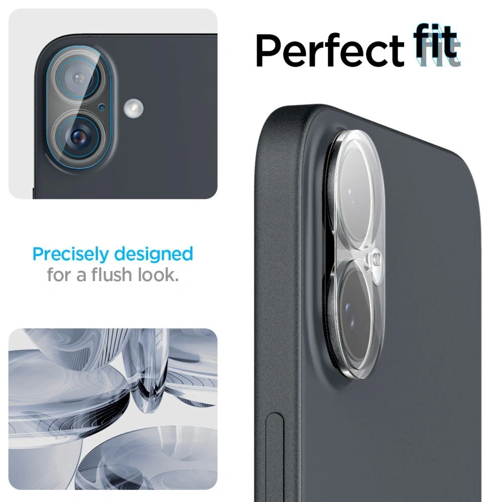 Hurtownia GSM - Spigen Optik.tr Ez Fit Kamera Védő Apple iPhone 16 / 16 Plus Kristálytiszta [2 CSOMAG] - SPN16450 - {ean13} - Hurt