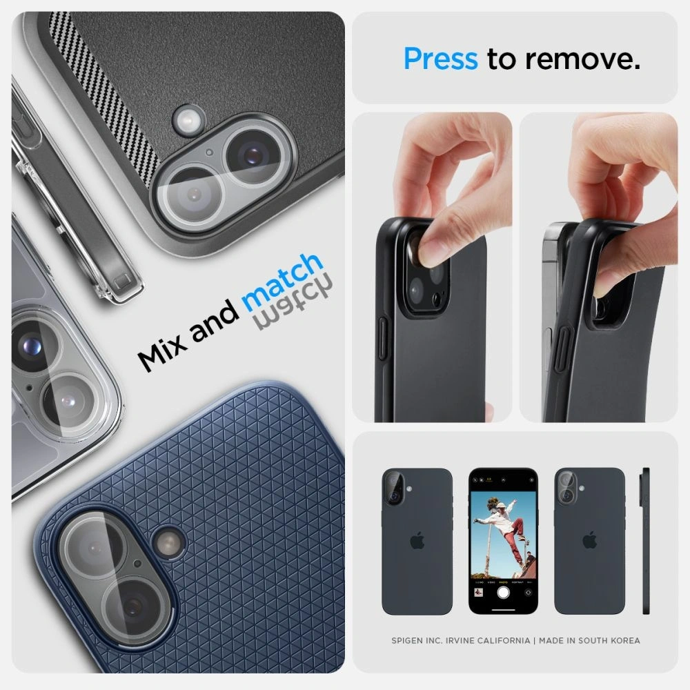 Hurtownia GSM - Spigen Optik.tr Ez Fit Kamera Védő Apple iPhone 16 / 16 Plus Kristálytiszta [2 CSOMAG] - SPN16450 - {ean13} - Hurt