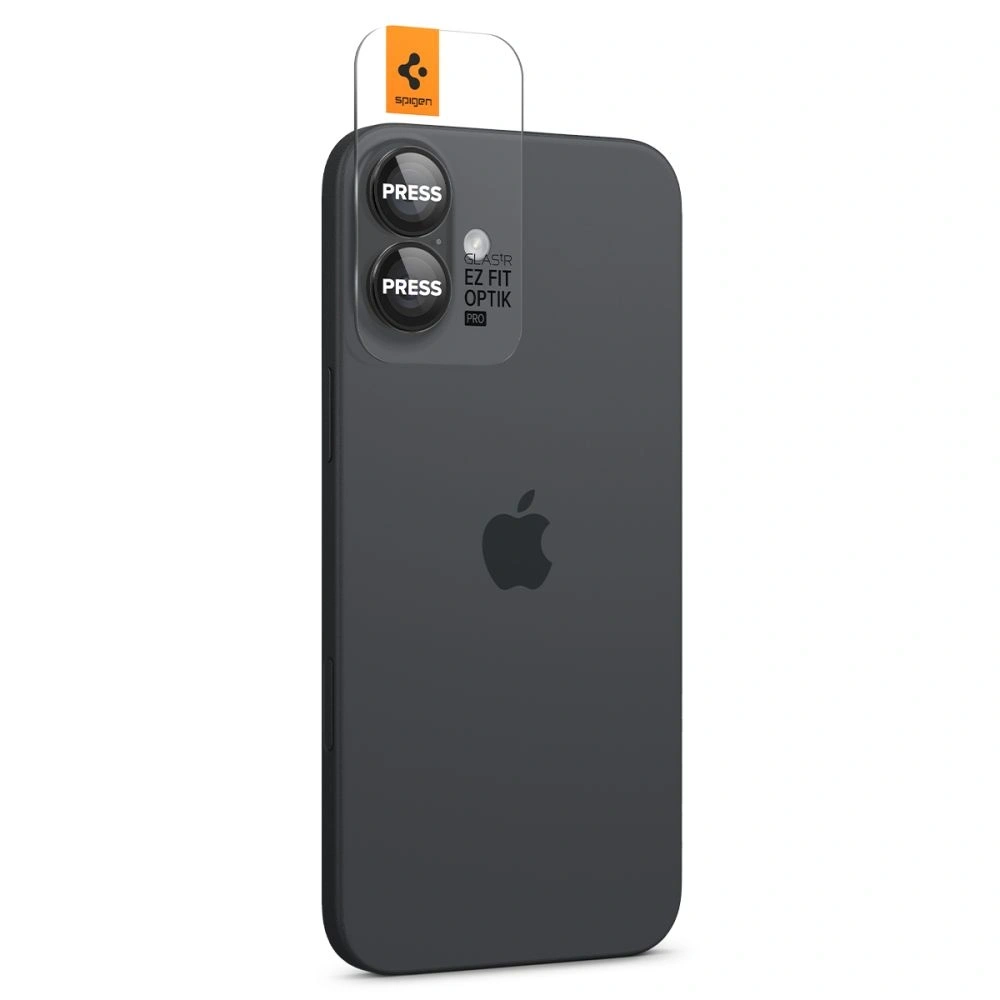 Hurtownia GSM - Spigen GLAS.tR Ez Fit Optik Pro Kamera Schutz Apple iPhone 16 / 16 Plus Schwarz [2 PACK] - SPN16451 - {ean13} - Hurt