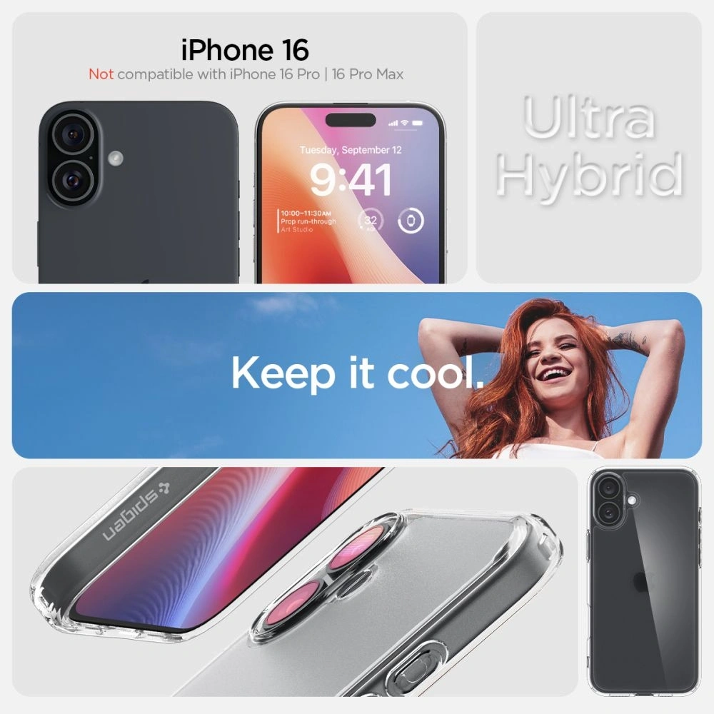 Hurtownia GSM - Etui Spigen Ultra Hybrid Apple iPhone 16 Frost Clear - SPN16454 - {ean13} - Hurt