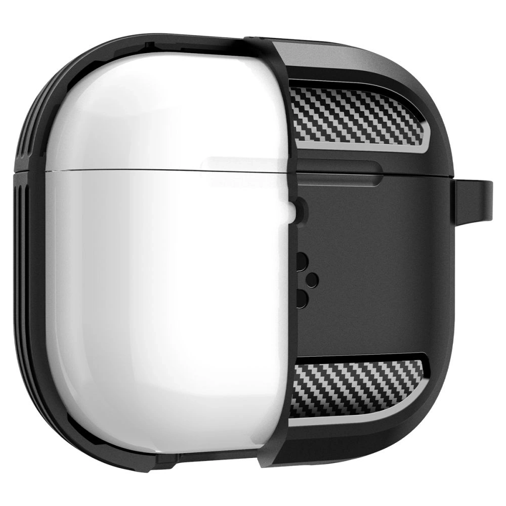 Wholesale Spigen Rugged Armor Apple AirPods 4 Matte Black - SPN16455 - {ean13} - Hurt