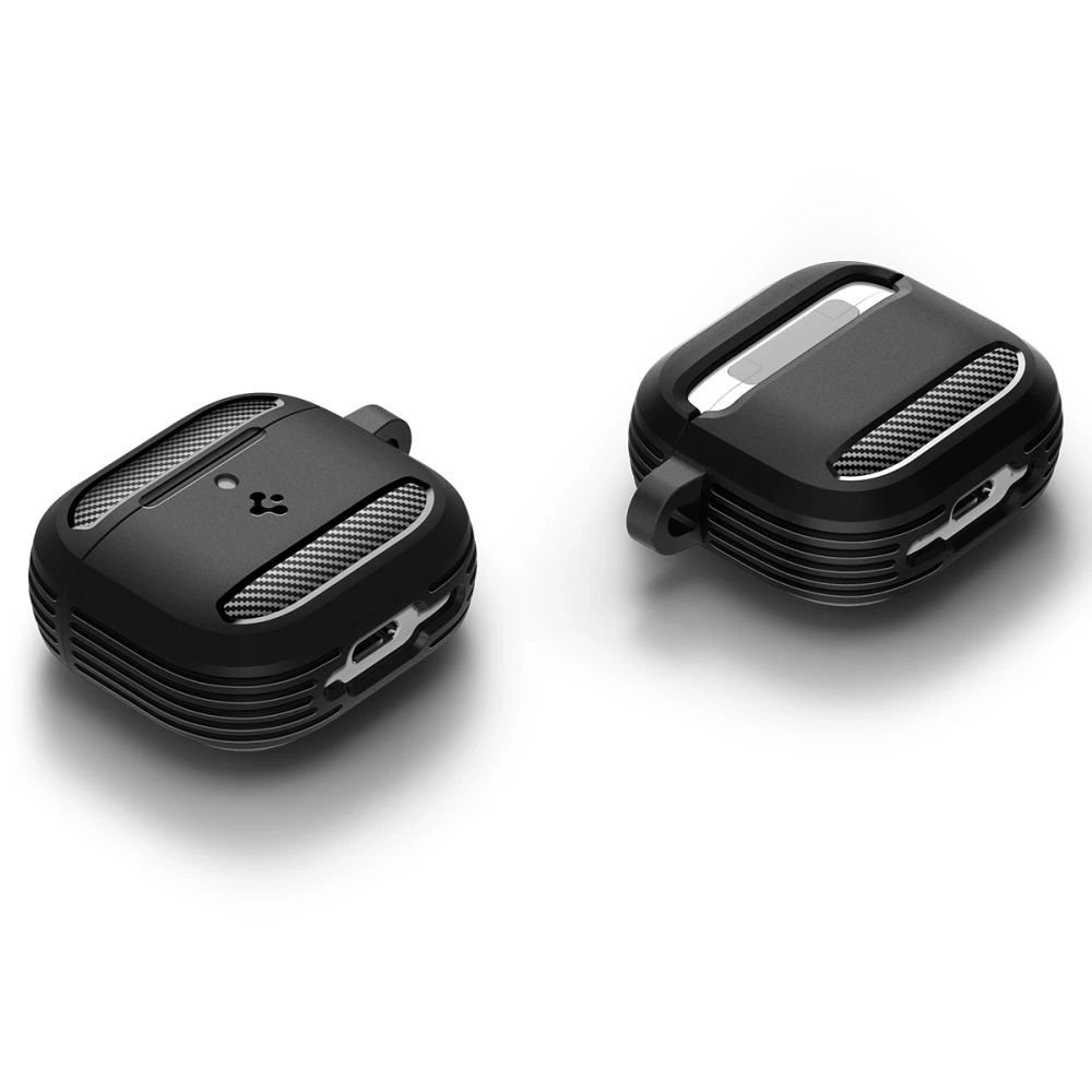 Wholesale Spigen Rugged Armor Apple AirPods 4 Matte Black - SPN16455 - {ean13} - Hurt