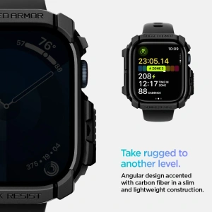 Hurtownia GSM - Etui Spigen Rugged Armor Apple Watch 10 42mm Matná Černá - SPN16456 - {ean13} - Hurt