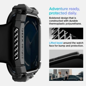 Hurtownia GSM - Etui Spigen Rugged Armor Apple Watch 10 42mm Matná Černá - SPN16456 - {ean13} - Hurt