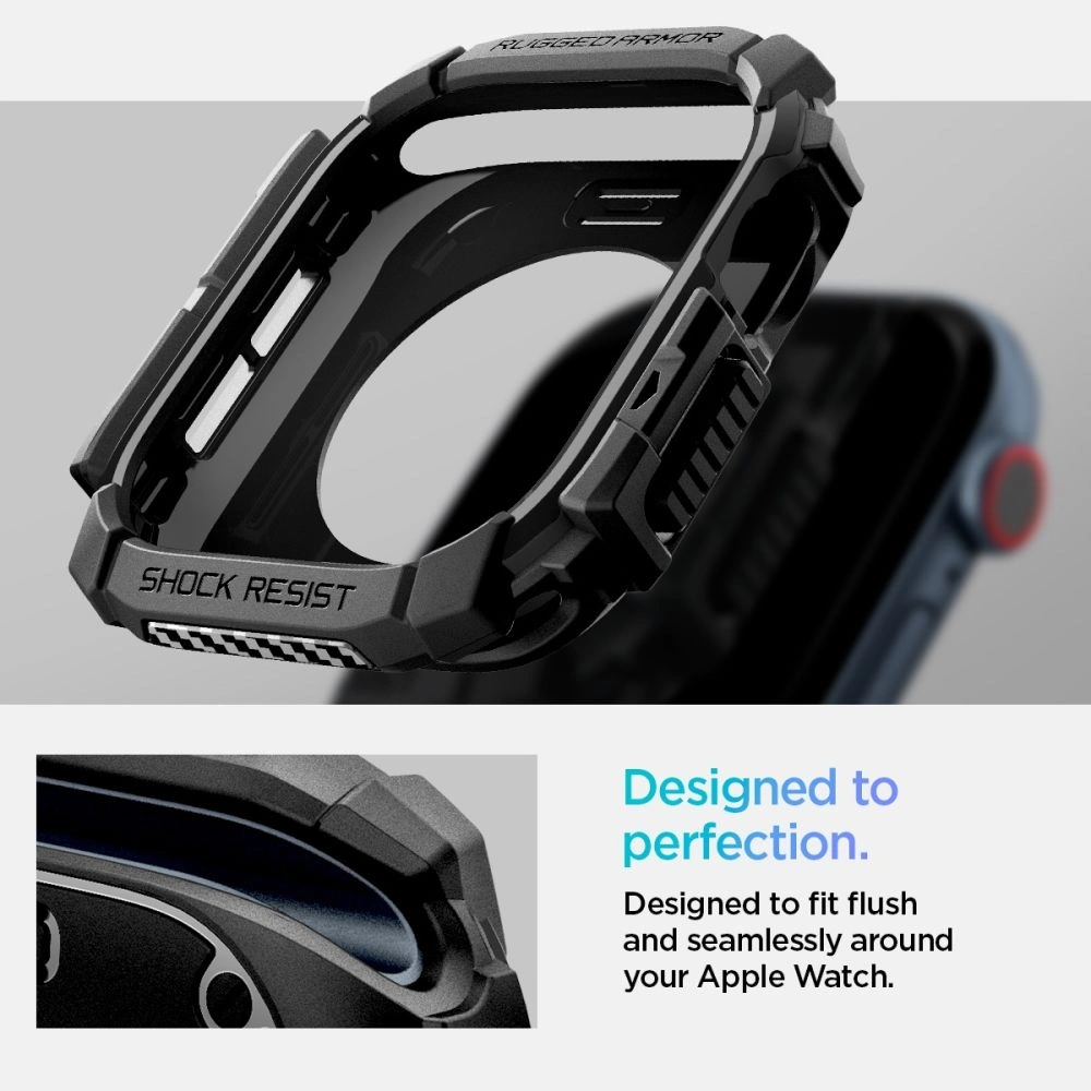 Hurtownia GSM - Etui Spigen Rugged Armor Apple Watch 10 42mm Matte Black - SPN16456 - {ean13} - Hurt