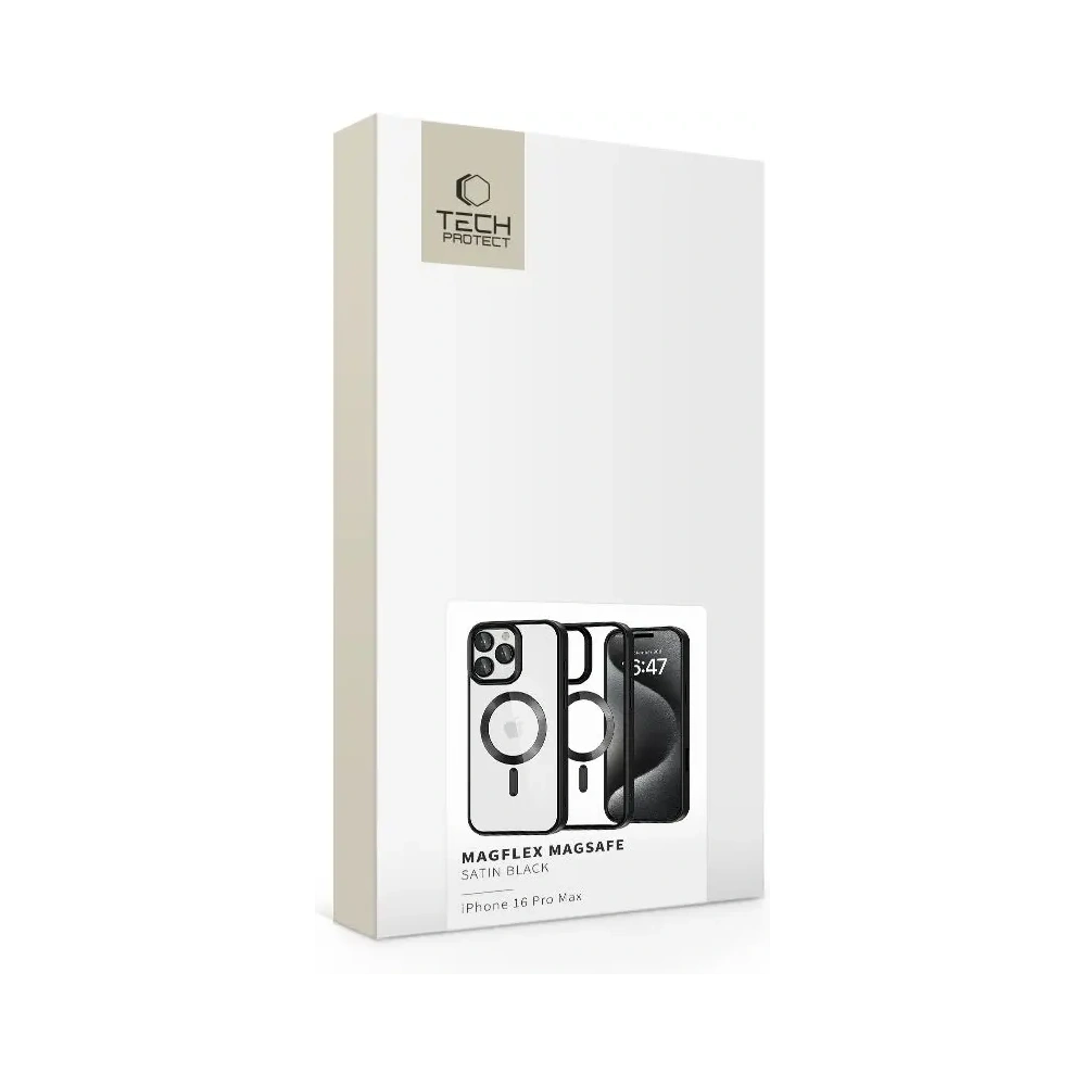 Hurtownia GSM - Tech-Protect MagFlex MagSafe Apple iPhone 16 Pro Max Satin Černá - THP3182 - {ean13} - Hurt