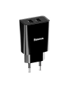 Hurtownia GSM - Ładowarka sieciowa Baseus Speed Mini Dual Charger, 2x USB, 2A, 10,5W (czarna) - BSU1014BLK - {ean13} - Hurt