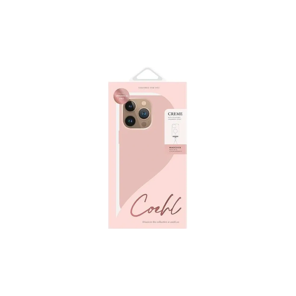 UNIQ Coehl Creme Apple iPhone 16 Pro Magnetic Charging rosa - iPhone 16 Pro - Uniq