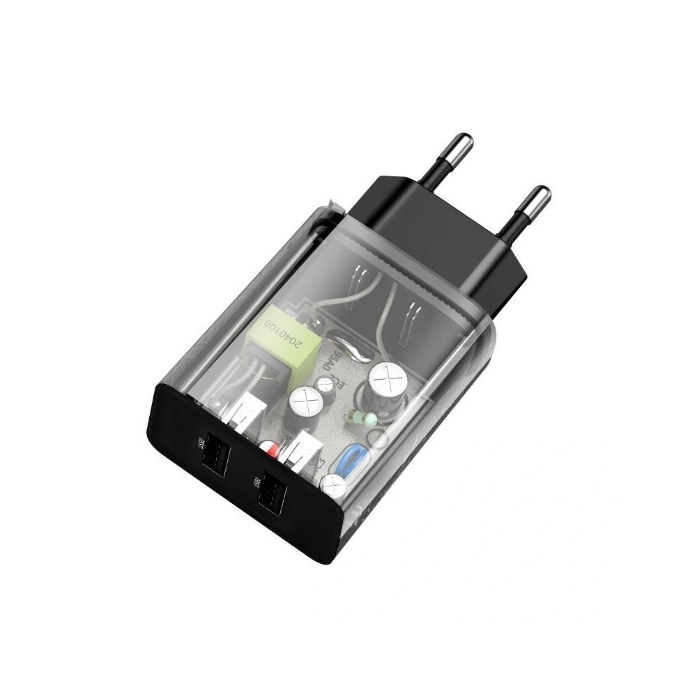 Hurtownia GSM - Ładowarka sieciowa Baseus Speed Mini Dual Charger, 2x USB, 2A, 10,5W (czarna) - BSU1014BLK - {ean13} - Hurt
