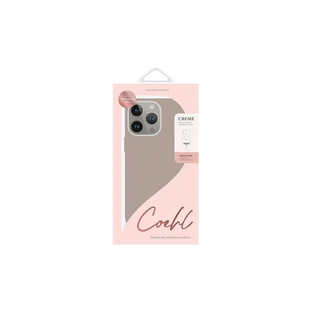 UNIQ Coehl Creme Apple iPhone 16 Pro Magnetic Laden grau - iPhone 16 Pro - Uniq