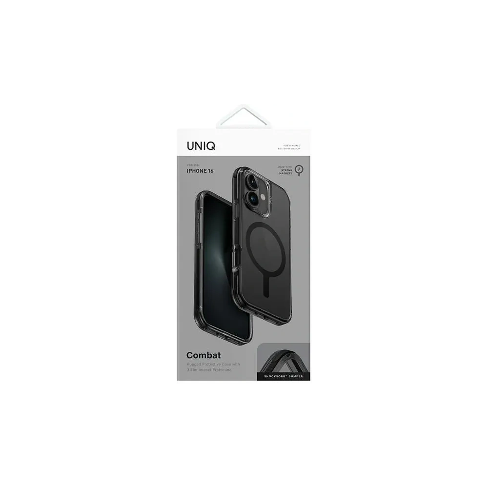 Hurtownia GSM - UNIQ Combat Apple iPhone 16 MagClick töltő fekete - UNIQ1243 - {ean13} - Hurt