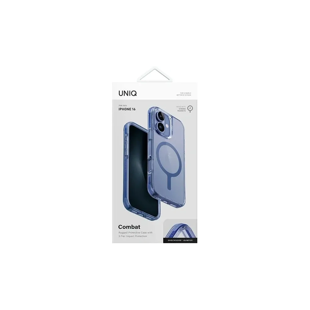 Hurtownia GSM - UNIQ Combat Apple iPhone 16 MagClick nabíjení modré - UNIQ1244 - {ean13} - Hurt