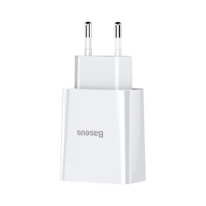 Ładowarka sieciowa Baseus Speed Mini Dual Charger, 2x USB, 2A, 10,5W (biała)