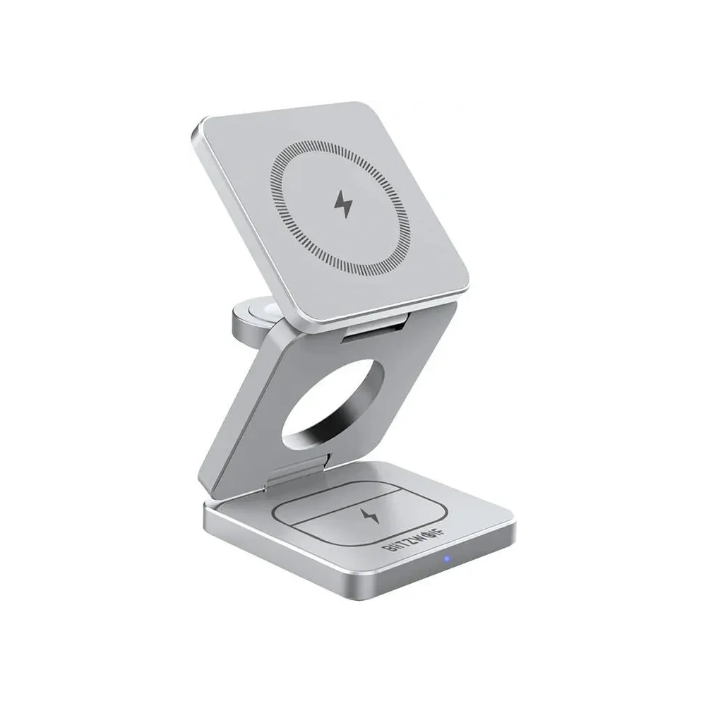 Hurtownia GSM - Blitzwolf BW-IW30 3in1 vezeték nélküli töltő 20W MagSafe szürke - BLZ619 - {ean13} - Hurt