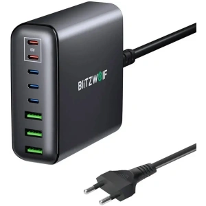 Hurtownia GSM - Blitzwolf BW-S26 falitöltő 250W 3xUSB-A, 3xUSB-C, 2xUSB-C 65W (fekete) - BLZ620 - {ean13} - Hurt