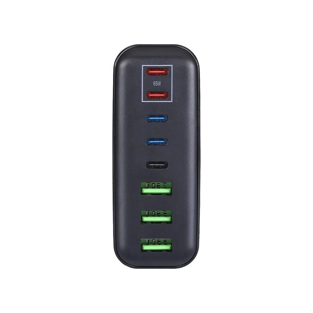 Hurtownia GSM - Blitzwolf BW-S26 nástěnná nabíječka 250W 3xUSB-A, 3xUSB-C, 2xUSB-C 65W (černá) - BLZ620 - {ean13} - Hurt