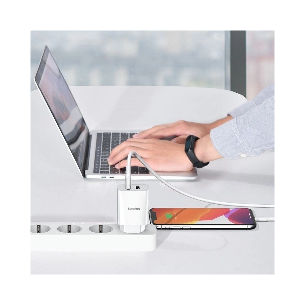 Hurtownia GSM - Ładowarka sieciowa Baseus Speed Mini Dual Charger, 2x USB, 2A, 10,5W (biała) - BSU1015WHT - {ean13} - Hurt