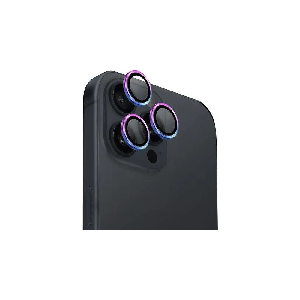 Hurtownia GSM - Protector de lentilă pentru cameră UNIQ Optix din aluminiu Apple iPhone 16 Pro / 16 Pro Max iridescent - UNIQ1256 - {ean13} - Hurt
