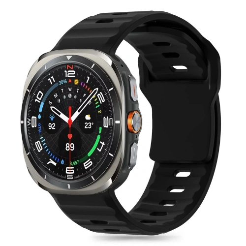 Pasek Tech-Protect Silicone Line Samsung Galaxy Watch Ultra 47mm Black - Galaxy Watch Ultra - Tech-Protect