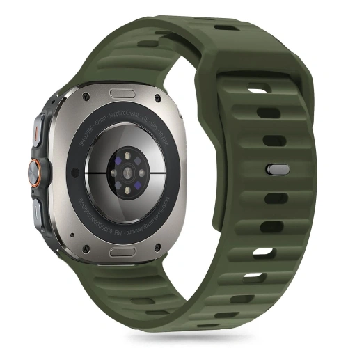 Pasek Tech-Protect Silicone Line Samsung Galaxy Watch Ultra 47mm Olive Green - Galaxy Watch Ultra - Tech-Protect