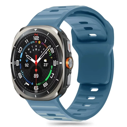 Pasek Tech-Protect Silicone Line Samsung Galaxy Watch Ultra 47mm Montego Blue - Galaxy Watch Ultra - Tech-Protect