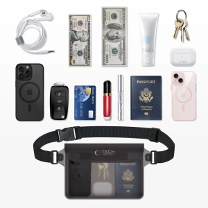 Wholesale Tech-Protect UWP10 Universal Waterproof Pouch 10" black/clear - THP3198 - {ean13} - Hurt