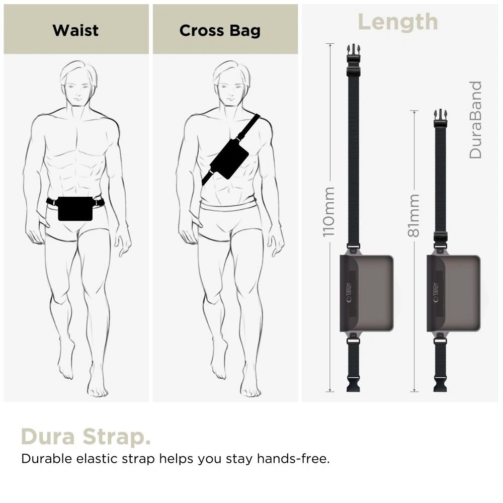 Wholesale Tech-Protect UWP10 Universal Waterproof Pouch 10" black/clear - THP3198 - {ean13} - Hurt