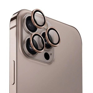 Hurtownia GSM - Protector de lentilă din aluminiu UNIQ Optix pentru cameră Apple iPhone 16 Pro / 16 Pro Max aurie taupe - UNIQ1258 - {ean13} - Hurt