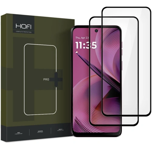 Szkło hartowane Hofi Glass Pro+ Motorola Moto G55 5G Black [2 PACK] - Moto G55 - Hofi