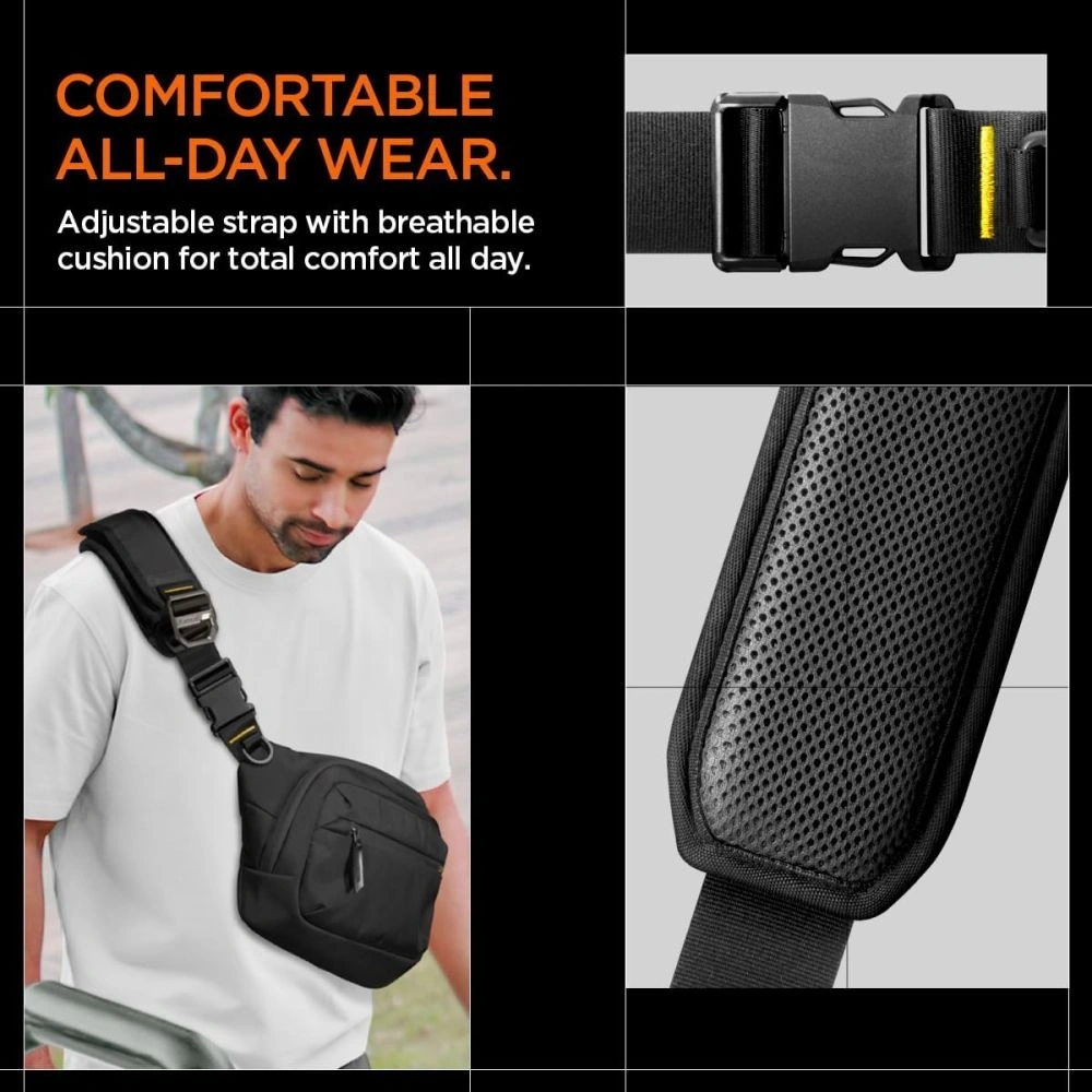 Hurtownia GSM - Spigen KD410 Sling Bag Klasden Schwarz - SPN16460 - {ean13} - Hurt