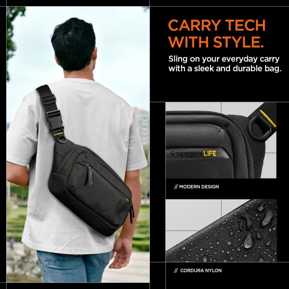 Hurtownia GSM - Spigen KD410 Sling Bag Klasden Schwarz - SPN16460 - {ean13} - Hurt