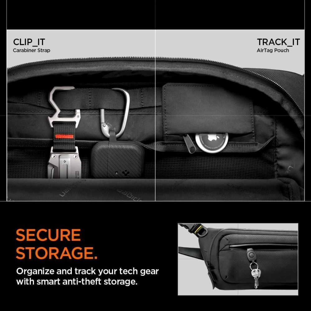 Wholesale Spigen KD410 Sling Bag Klasden Black - SPN16460 - {ean13} - Hurt