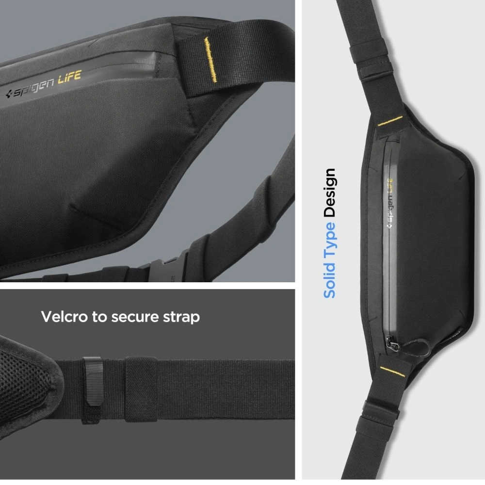 Spigen KD411 Centură Klasden Neagră - Genți, rucsacuri, saci - Spigen