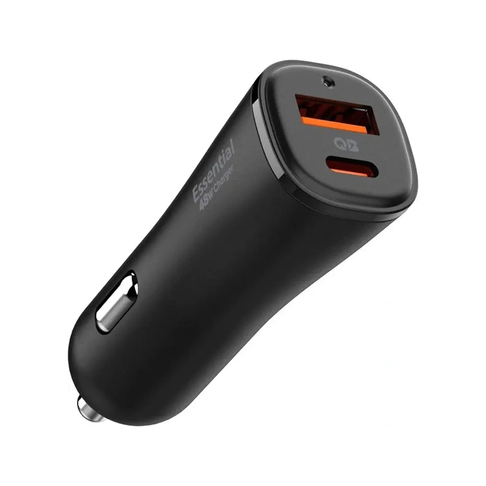 Hurtownia GSM - Ładowarka samochodowa Spigen EV482 ArcStation Essential Car Charger USBA, USB-C 48W Black - SPN16465 - {ean13} - Hurt