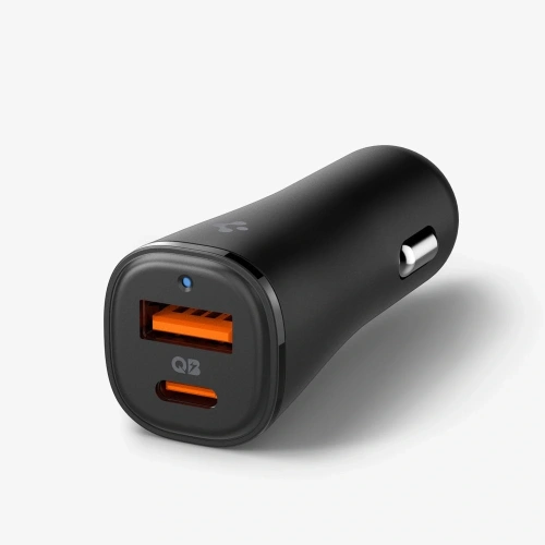 Ładowarka samochodowa Spigen EV482 ArcStation Essential Car Charger USBA, USB-C 48W Black - Samochodowe - Spigen