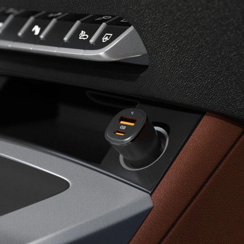 Ładowarka samochodowa Spigen EV482 ArcStation Essential Car Charger USBA, USB-C 48W Black - Samochodowe - Spigen