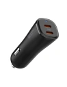 Ładowarka samochodowa Spigen EV502 ArcStation Essential Car Charger 2xUSB-C 50W Black - Samochodowe - Spigen