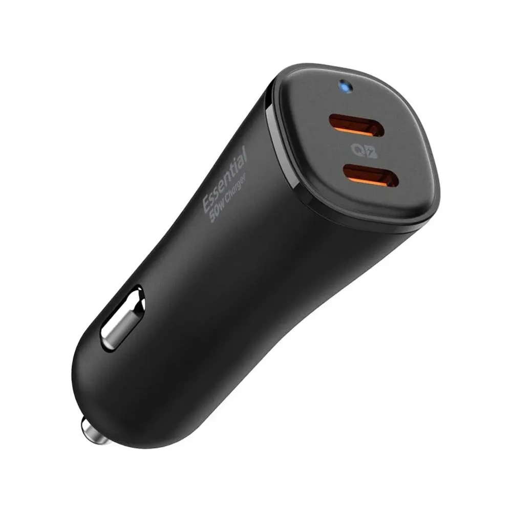 Hurtownia GSM - Ładowarka samochodowa Spigen EV502 ArcStation Essential Car Charger 2xUSB-C 50W Black - SPN16466 - {ean13} - Hurt