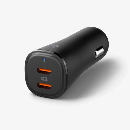 Ładowarka samochodowa Spigen EV502 ArcStation Essential Car Charger 2xUSB-C 50W Black - Samochodowe - Spigen