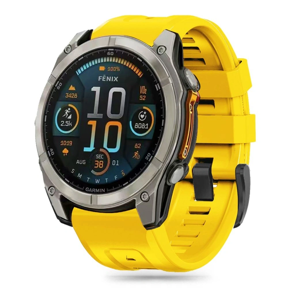 Hurtownia GSM - Tech-védő szilikon Garmin Fenix 5x / 5x Plus / 6x / 6x Pro / 7x / 8 51mm Sárga - THP3219 - {ean13} - Hurt