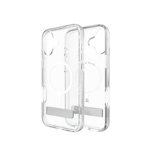 ZAGG Crystal Palace Snap Kickstand - obudowa ochronna z podstawką do iPhone 16 Plus kompatybilna z MagSafe (clear) - !ZAIMPORTOWANE - ZAGG