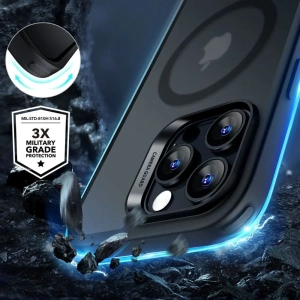 Hurtownia GSM - ESR Classic Hybrid Halolock MagSafe și sticlă temperată Apple iPhone 16 Pro Black Frosted - ESR828 - {ean13} - Hurt
