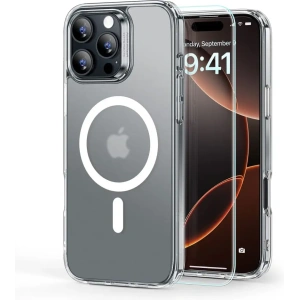 Hurtownia GSM - ESR Classic Hybrid Halolock MagSafe și sticlă securizată Apple iPhone 16 Pro transparent mat - ESR829 - {ean13} - Hurt
