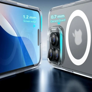 Hurtownia GSM - ESR Classic Hybrid Halolock MagSafe și sticlă securizată Apple iPhone 16 Pro transparent mat - ESR829 - {ean13} - Hurt
